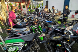 136 sepeda motor balap liar diamankan polisi