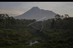 Aktivitas  gunung Merapi masih tinggi