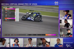 Maverick Vinales raih kemenangan perdana di balapan virtual MotoGP