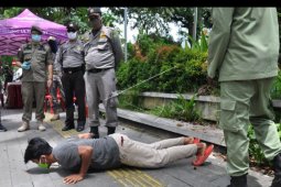 Pelanggar wajib masker di Medan dihukum