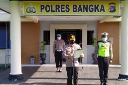 Kapolres Bangka mengajak personel ikhlas pada misi penanganan COVID-19