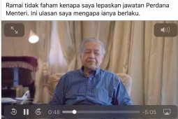 Mahathir ungkap pengunduran dirinya dari PM