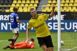 Erling Haaland, pencetak gol pertama papan atas di era pandemi
