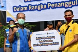 Jasa Marga serahkan bantuan paket sembako kepada masyarakat terdampak pandemi di Medan