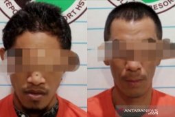 Inilah dua tersangka Narkoba yang ditangkap di Komplek Griya Mandingin Barabai