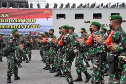 450 prajurit Yonif 125/SMB diberangkatkan amankan perbatasan Indonesia-Papua Nugini