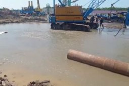 Adhi Karya fokus percepatan perbaikan pipa PDAM jebol di Surabaya