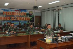 Pangdam Udayana ikuti vidcon bahas penanggulangan COVID-19 jelang Lebaran