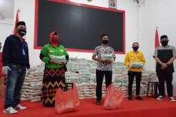 Yayasan H maming 69 salurkan 45 ton beras petani lokal