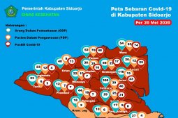 Kasus COVID-19 Sidoarjo tercatat 329 pasien positif