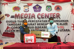 Sejumlah perusahaan tambang di Malut salurkan bantuan ke Gustu COVID-19