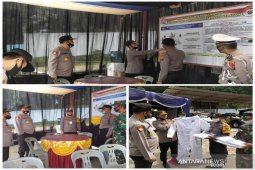 Polda Sumut cek Pos Pam Ketupat Toba 2020 - Posko terpadu COVID-19 di Tapsel