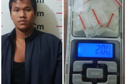 Wak Leh pengedar sabu-sabu ditangkap Polisi Pangkalan Susu Langkat