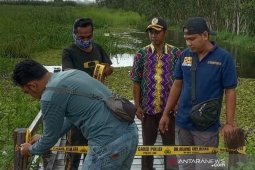 Sempat viral didatangi warga, ujung jalan Mahang Paku ditutup Polres HST