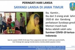 Nenek usia 100 tahun di Surabaya dinyatakan sembuh dari COVID-19