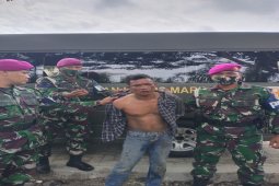 Anggota Yonif 8 Tangkahan Lagan Langkat amankan pelaku curanmor