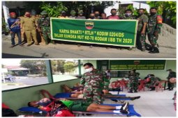 Menyambut HUT Kodam I BB ke-70, Kodim 0204-DS lakukan karya bhakti