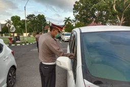 Ditlantas Polda Bangka Belitung tertibkan kendaraan anggota