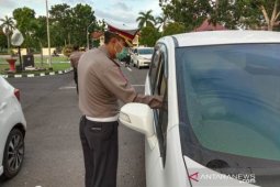 Ditlantas Babel razia knalpot kendaraan anggota Polda