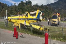 Pesawat Pelita Air tergelincir di Karubaga-Papua