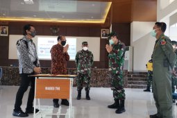 250 personel awak pesawat Lanud TNI AU Sultan Hasanuddin ikuti rapid test