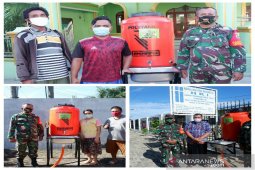 Sambut HUT Kodam I/BB ke-70, Kodim 0211/TT salurkan 10 tangki cuci tangan