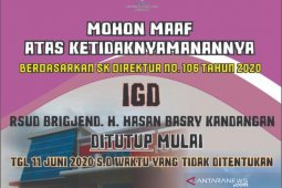 Rasyidah : Beberapa nakes terpapar COVID-19, IGD RSUD Kandangan ditutup sementara