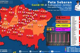 Delapan kasus baru tambah pasien COVID-19 di Jember menjadi 74 orang