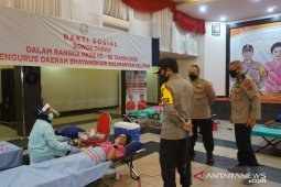 Istri Kapolda Kalsel turut donorkan darahnya