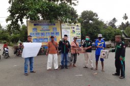 Karang Taruna Dulohupa Gorontalo Utara galang dana banjir di Bone Bolango