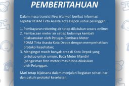 PDAM Depok kembali catat meter pelanggan secara langsung ke rumah pelanggan