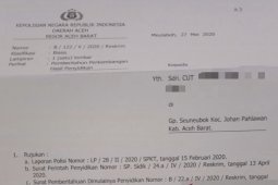 Pukul isteri, AS ditetapkan jadi tersangka di Meulaboh