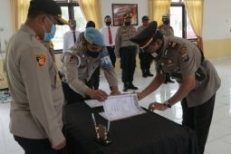 Kapolres Simalungun pimpin sertijab enam kapolsek