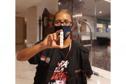 Alita Karen, koordinator relawan pendamping wisata COVID-19 Sulsel