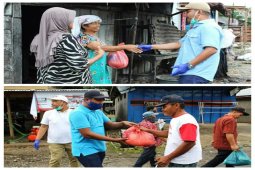 Bupati dan Ketua DPRD Tapteng bagikan 500 paket sembako di dua kecamatan