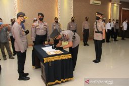 Jabatan Kasat Reskrim dan Kapolsek Dolok Polres Tapsel diserahterimakan
