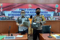 Polda Malut ringkus pelaku pengedar 400 gram ganja