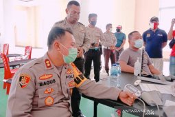 Polres Morut donor darah HUT Bhayangkara ke-74