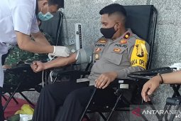 Polres Bangka berhasil kumpulkan 48 kantong darah