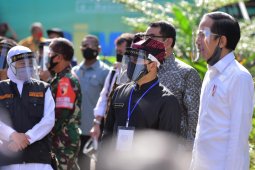 Presiden Jokowi kunjungi pasar pelayanan publik di Banyuwangi