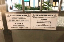 Kantor kelurahan dan kecamatan Mulyorejo Surabaya ditutup dampak COVID-19