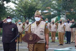 Pemkab Pringsewu gelar apel siaga penegakan disiplin protokol kesehatan di era pandemi COVID-19