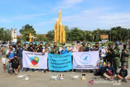 Lanud Supadio gunakan "drone" guna sosialisasikan protokol kesehatan