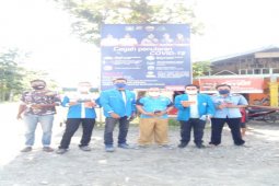KNPI Secanggang Langkat bagikan 500 masker buat warga