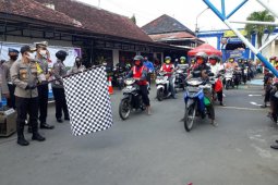 Polresta Kediri ajak pengendara ojek ikut sosialisasikan keselamatan lalu lintas