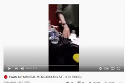 Gapmmi: Hoaks, video pengujian air mineral mengandung zat besi