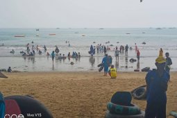 Cegah Corona, pengelola wisata Pantai Carita terapkan protokol kesehatan