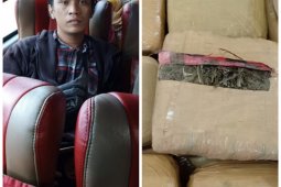 Di tengah pandemi COVID-19, pemilik 30 kg ganja warga Bandung ditangkap Satresnarkoba Polres Langkat