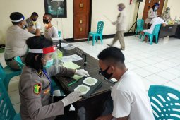 Calon Siswa Polri di Gorontalo jalani tes kesehatan