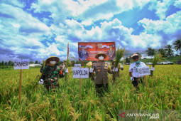Polda Gorontalo dan Korem 133 dukung warga wujudkan ketahanan pangan
